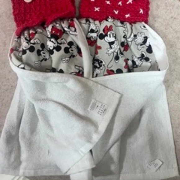 Handcrafted Crocheted Kitchen Towel Topper Set - Picture 3 of 4